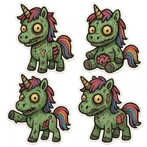 Zombie unicorn toy - , 4
