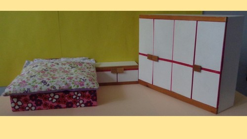 Puppenstube schlafzimmer - puppenstube, /